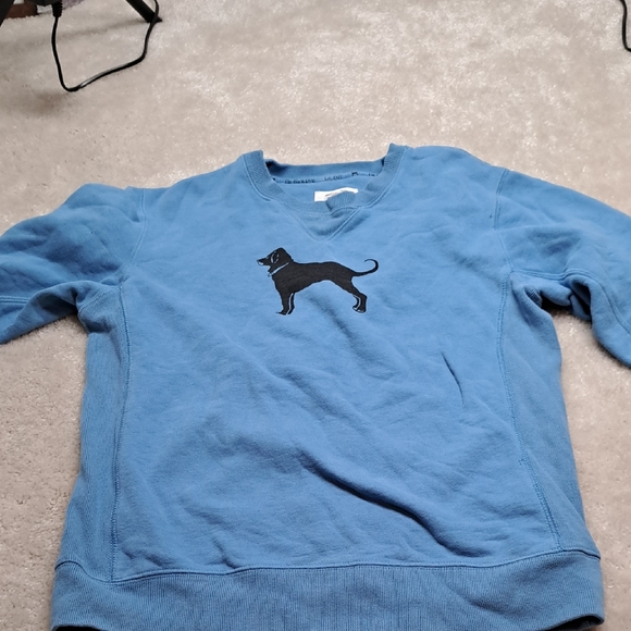 The Black Dog Tops - The Black Dog Blue Crewneck Sweatshirt Long Sleeve